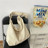Canvas Shoulder Bag Large Capacity Handbag Tote