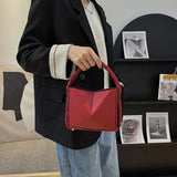 PU Leather Casual Chain Purse Ladies Shoulder Bag Niche Handbag