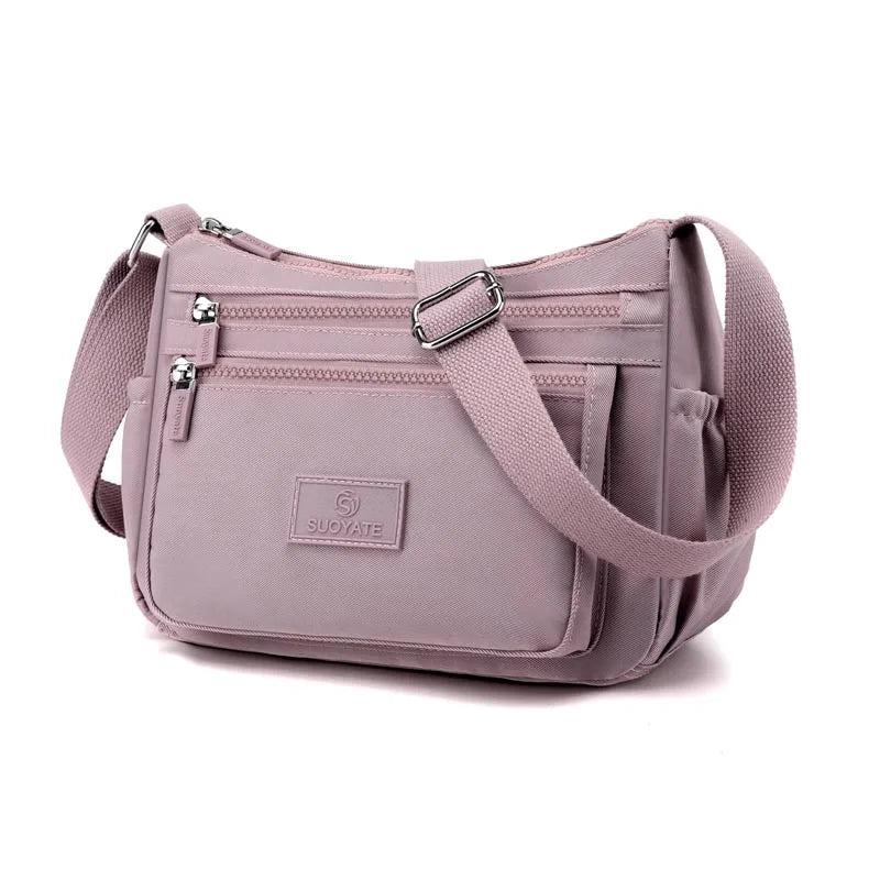 Large Capacity Shoulder Bag For Women Casual Waterproof Nylon Crossbody Bag