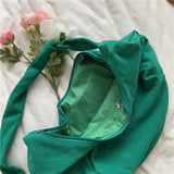 Canvas Crossbody Shoulder Bag Japanese Solid Large-capacity