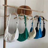 Canvas Crossbody Shoulder Bag Japanese Solid Large-capacity