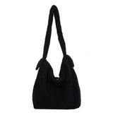 Spring Autum Women Handbags Soft Felt Large Capacity Shoulder Shopper