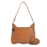 Chain Pattern Shoulder Women's Bag Crossbody Bags Solid Female Handbags