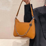 Chain Pattern Shoulder Women's Bag Crossbody Bags Solid Female Handbags
