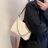 Chain Pattern Shoulder Women's Bag Crossbody Bags Solid Female Handbags