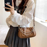 Summer Chain Crossbody Bag Solid Small Flap Women's Handbag
