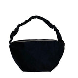 Canvas Pleated Drawstring Shoulder Bag Large Capacity Tote Bag