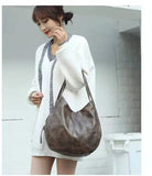 European & American Retro Soft Leather Handbag, Large-capacity Shoulder Bag
