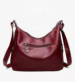 Retro Ladies PU Leather Shoulder Bag Large Capacity Handbag