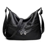 Retro Ladies PU Leather Shoulder Bag Large Capacity Handbag