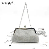 Rhinestone Femme Bags Over Shoulder Silver Bag Sac A Main