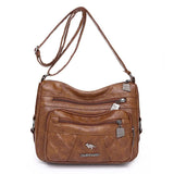 Women's Shoulder Bag - PU Leather Handbag Messenger Bag