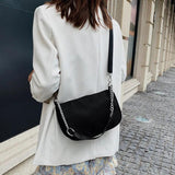 Oxford Crossbody Shoulder Bag for Women with Chain Strap