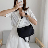 Oxford Crossbody Shoulder Bag for Women with Chain Strap