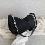 Oxford Crossbody Shoulder Bag for Women with Chain Strap
