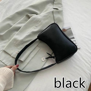 Purple Underarm Bag Retro Solid Ladies Hobos Handbags Girls Small Shoulder Bags
