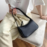 Women's PU Leather Shoulder Bag Small Clutch Hobo Handbag