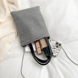 Rhinestone Shoulder Bag Clutch Purse Chain Messenger Crossbody Bags