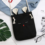 Mini Crossbody Bag Canvas Small Shoulder Handbag Solid Phone Purse