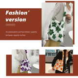 Women Messenger Bag Soft Fur Hit Autumn Travel Handbag