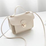 Solid Leather Crossbody Bags For Women Ladies Cross Body Bag