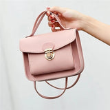Solid Leather Crossbody Bags For Women Ladies Cross Body Bag