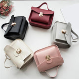 Solid Leather Crossbody Bags For Women Ladies Cross Body Bag