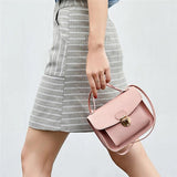 Solid Leather Crossbody Bags For Women Ladies Cross Body Bag