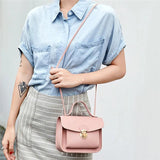 Solid Leather Crossbody Bags For Women Ladies Cross Body Bag