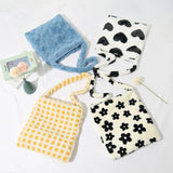Women Fluffy Plush Shoulder Bag Retro Large Capacity Casual Zipper Handbag