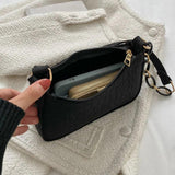 Women's Armpit Handbag Crescent Saddle Bag Dermatoglyph