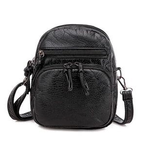 Vintage Crossbody Bags for Women Retro Small Shoulder Bag Soft PU Leather Handba