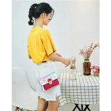 Women Laser Holographic Small Bag Clear Transparent Small Tote