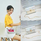 Women Laser Holographic Small Bag Clear Transparent Small Tote