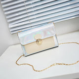 Women Laser Holographic Small Bag Clear Transparent Small Tote