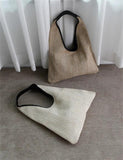 Beige & Khaki Crossbody Bag Women's Weave Shoulder Bag