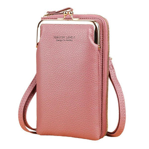 Small Crossbody Bag Matte Leather Shoulder Messenger Clutch Phone Purse Handbag