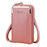 Small Crossbody Bag Matte Leather Shoulder Messenger Clutch Phone Purse Handbag