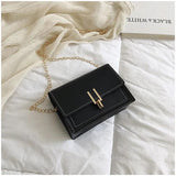 Green Leather Crossbody Bag Chain Shoulder Messenger Lady Travel Purse Handbag