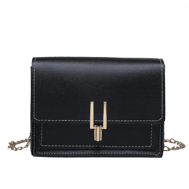 Green Leather Crossbody Bag Chain Shoulder Messenger Lady Travel Purse Handbag