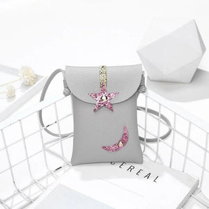 Girl's Star Moon Crossbody Bag for Women Casual Style