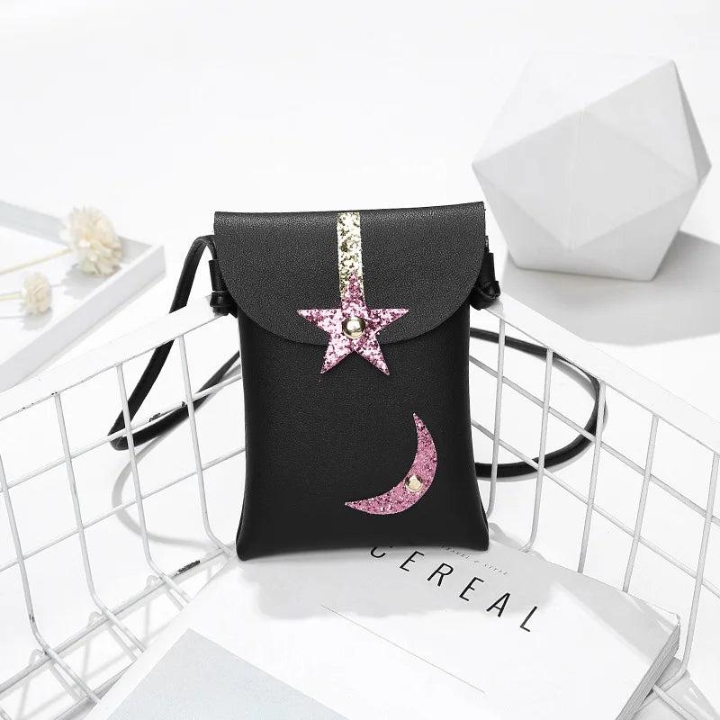 Girl's Star Moon Crossbody Bag for Women Casual Style