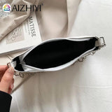 Summer Stone Pattern Leather Women Underarm Shoulder Bags