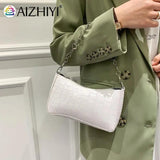 Summer Stone Pattern Leather Women Underarm Shoulder Bags