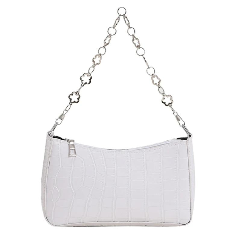 Summer Stone Pattern Leather Women Underarm Shoulder Bags