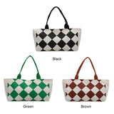 Canvas Pattern Printing Shoulder Shopping Bag Large Capacity Tote Handbag