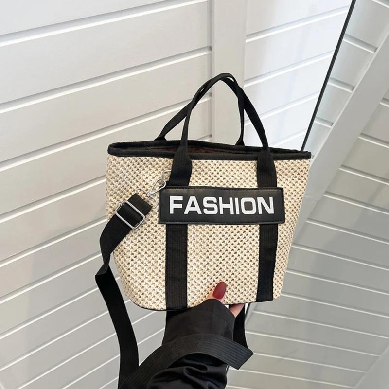 Straw Rope Crossbody Bags Hollow Woven Handwoven Summer Shoulder Small Handbags