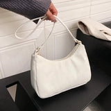 Corduroy Shoulder Underarm Bag Small Handbags for Women