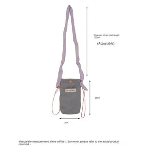 Vintage Corduroy Crossbody Bag Women