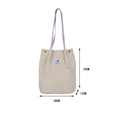 Women's Straw Woven Beach Tote Bag Large Capacity Handbag